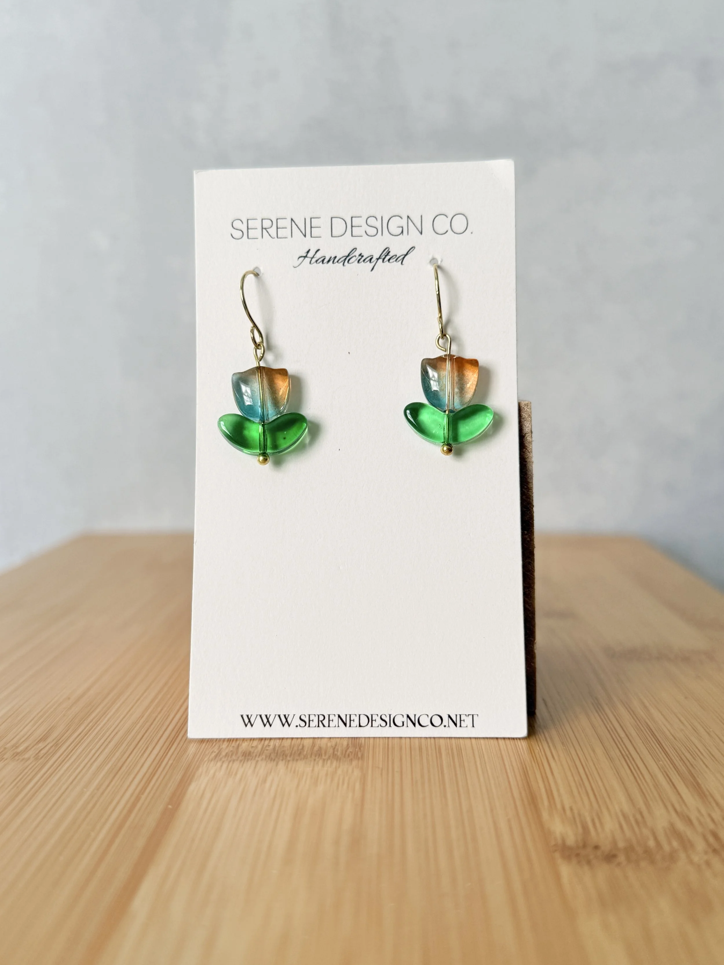 Glass Tulip Dangles