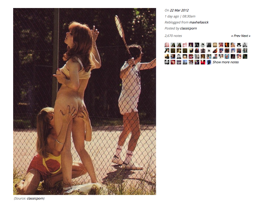  CLASSIC PORN  
2012  
37.673” by 50’’ 
c-print

    