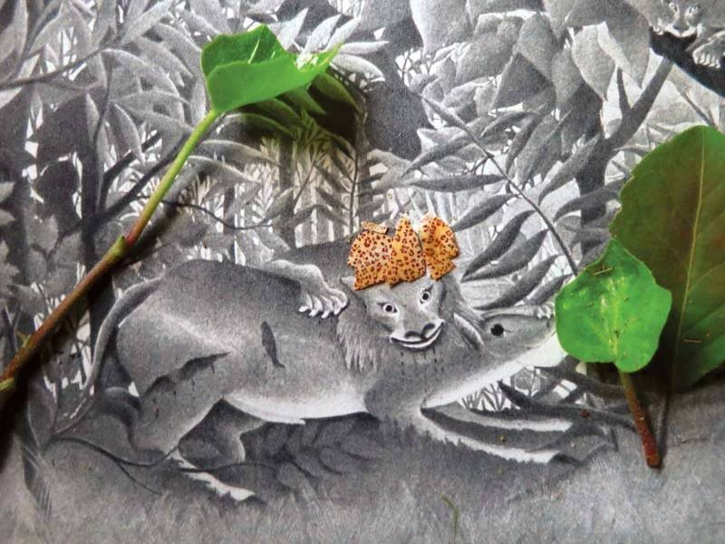  Henri Rousseau,  
Uncovering The Hungry Lion, 1905  
2012 
40" by 30"      
C-Print   