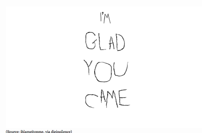  I’M GLAD YOU CAME  
2012  
50” by 33’’ 
c-print

    