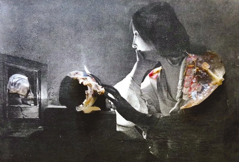  Georges De Latour,  
Uncovering The Magdalen at The Mirror, 1635  
2012  
40” By 26.322”  
C-Print   