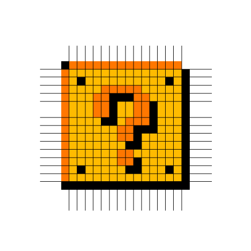 Mario Question Block Kandi Pattern