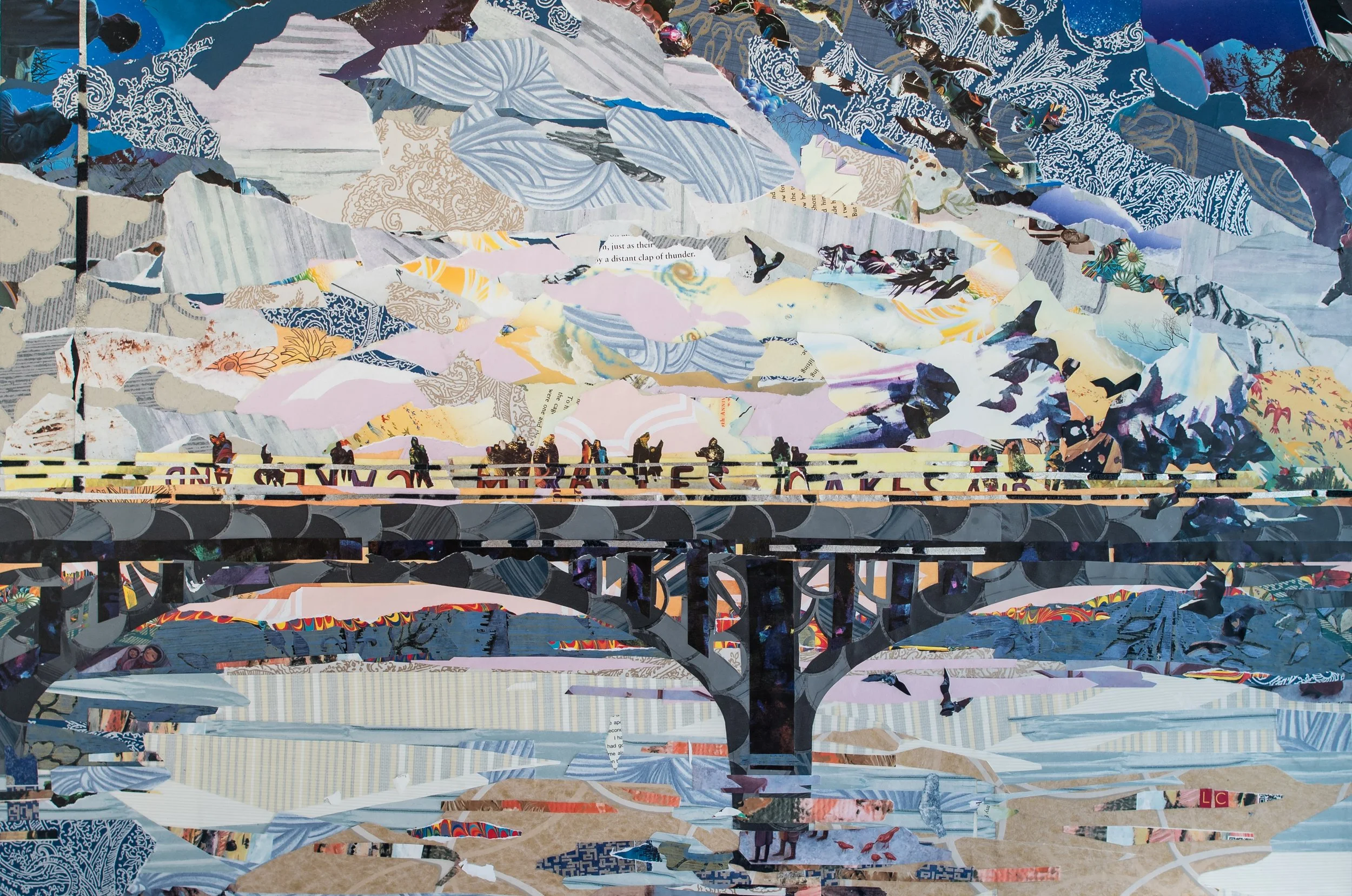 Bat City Bridge 36 x 24 in