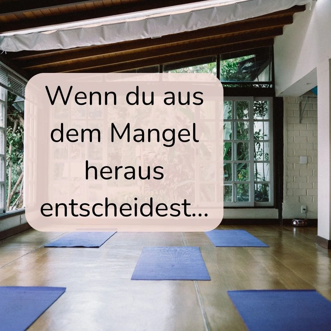 Warum Entscheidungen aus Mangel uns im Business Energie kosten.
