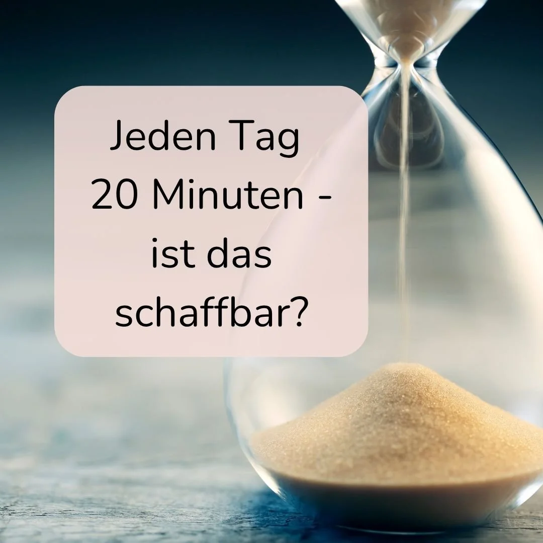 20 Minuten am Tag für mein Business – und was daraus entstehen kann.