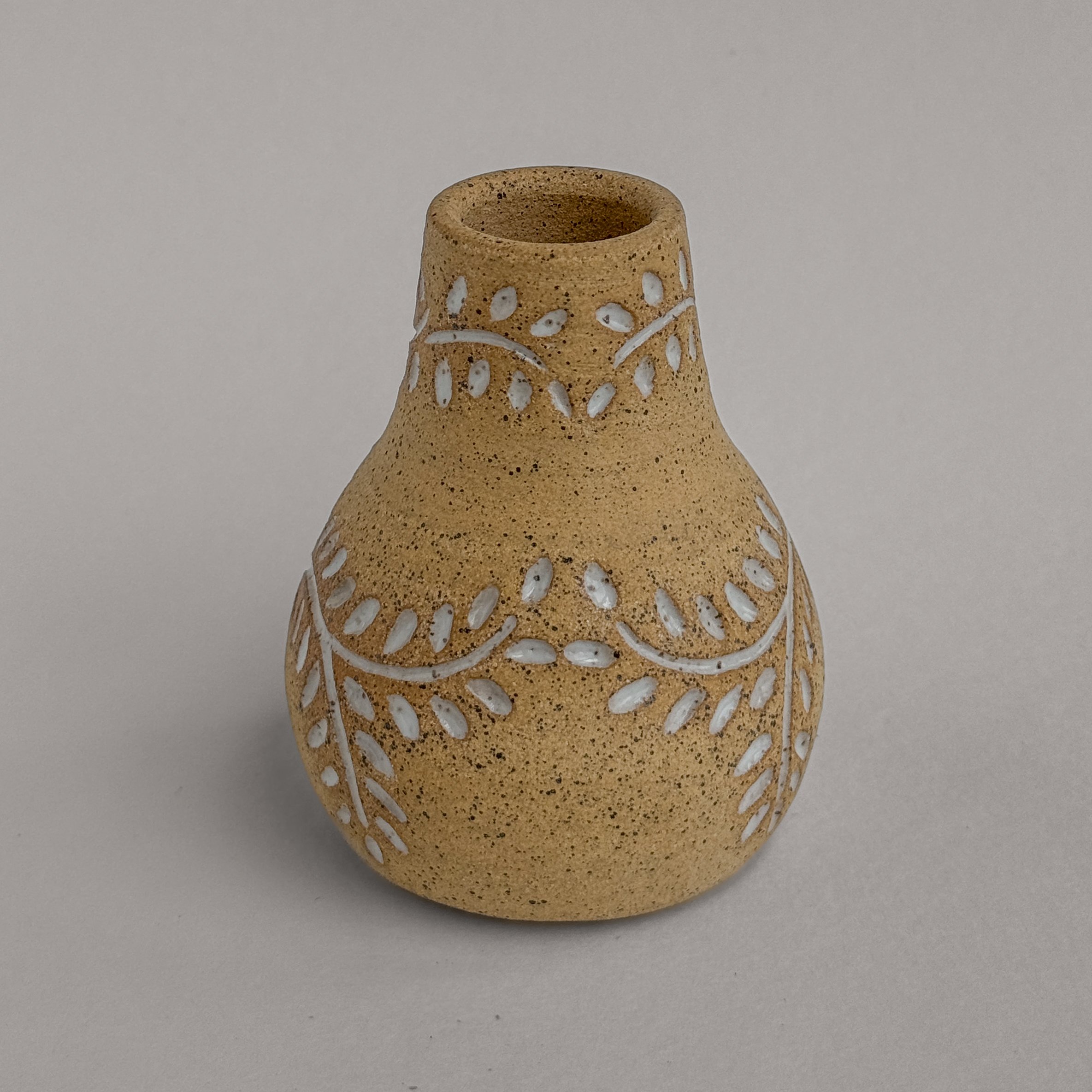 White Vine Chiminea on Speckled Incense Burner