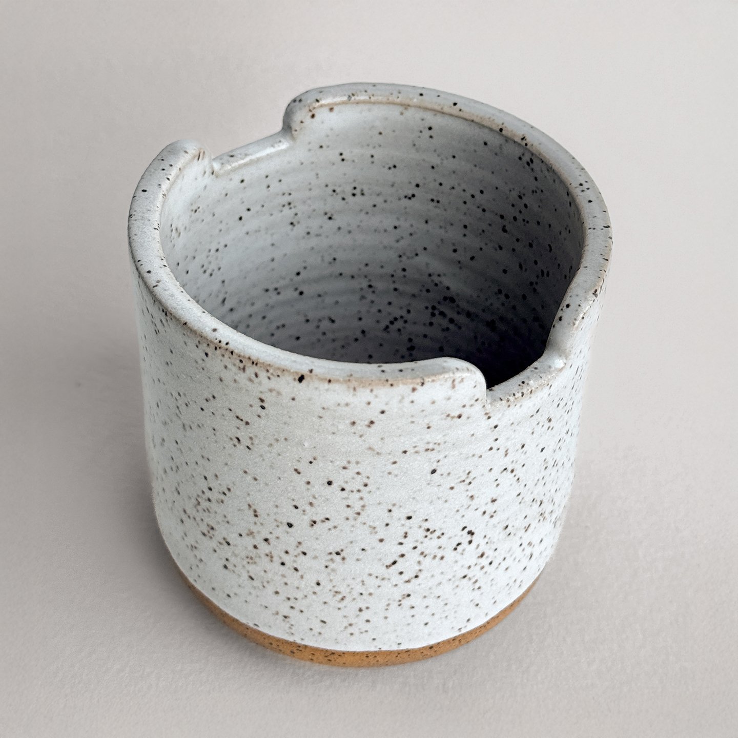 White Ceramic Paintbrush Water Cup