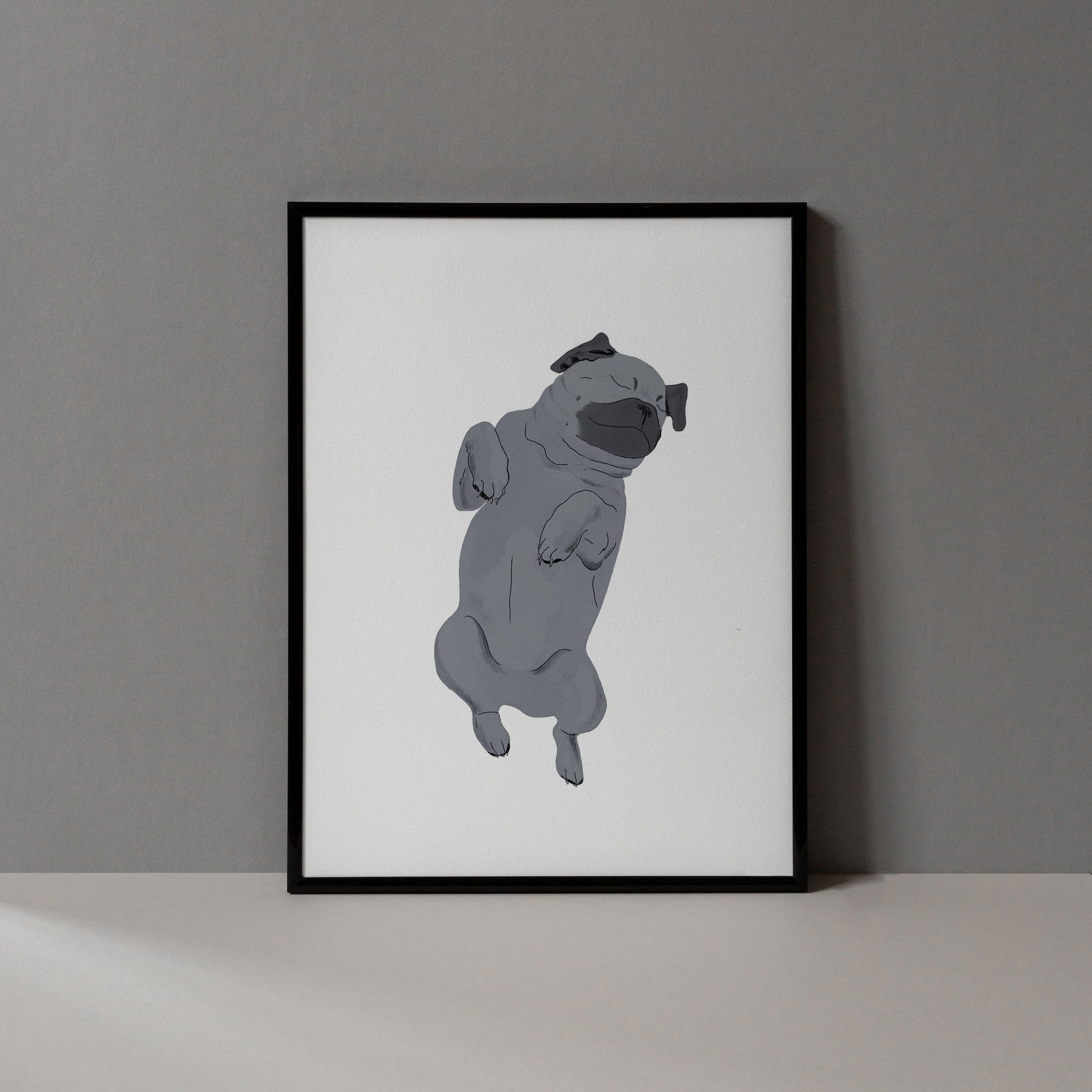 peaceful+pug+name+30x40+Black+Frame+-+Dark+BG+-+front.jpg