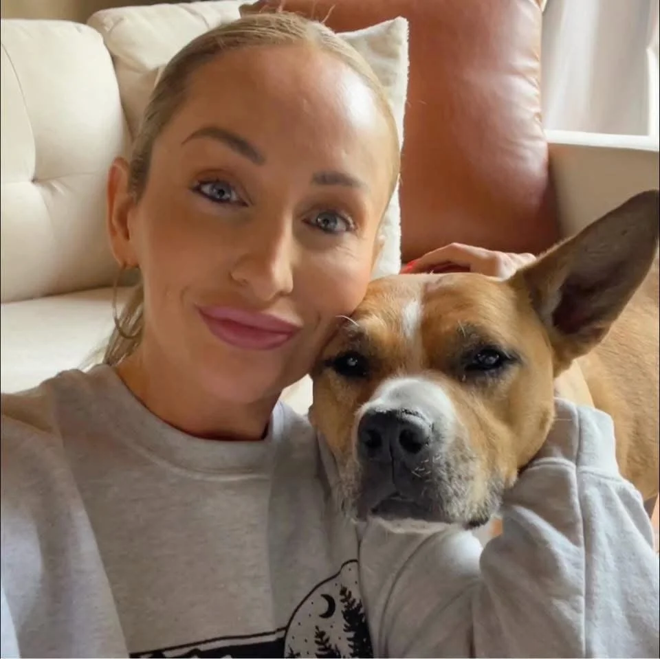 Misty Back and her pitbull, Elsa