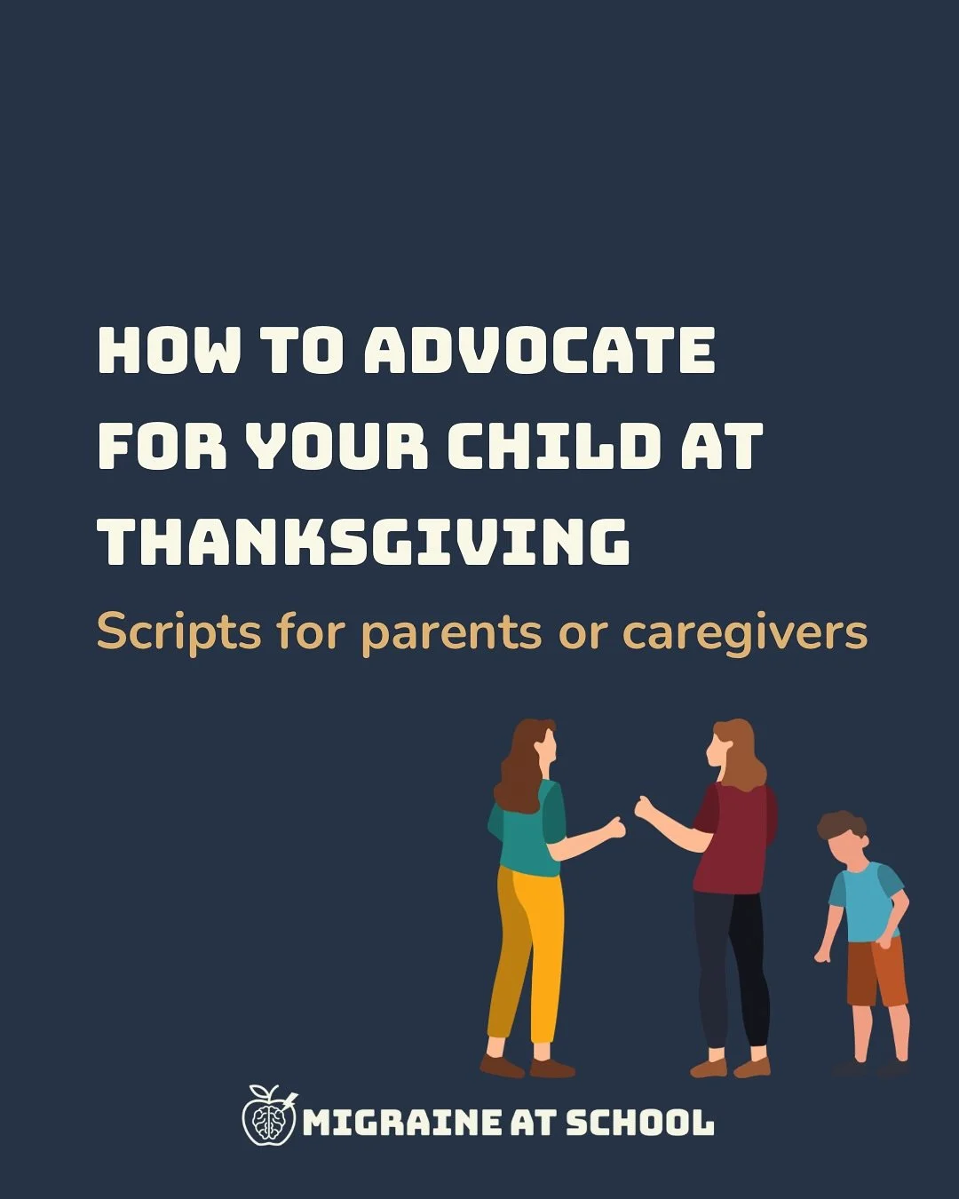 Ever had someone tell your child with migraine to &lsquo;just wait until dinner like everyone else&rsquo;? 👀

Yeah&hellip; no. Hunger is a migraine trigger. Kids with migraine can&rsquo;t wait hours for a holiday meal. Their brains need routine and 
