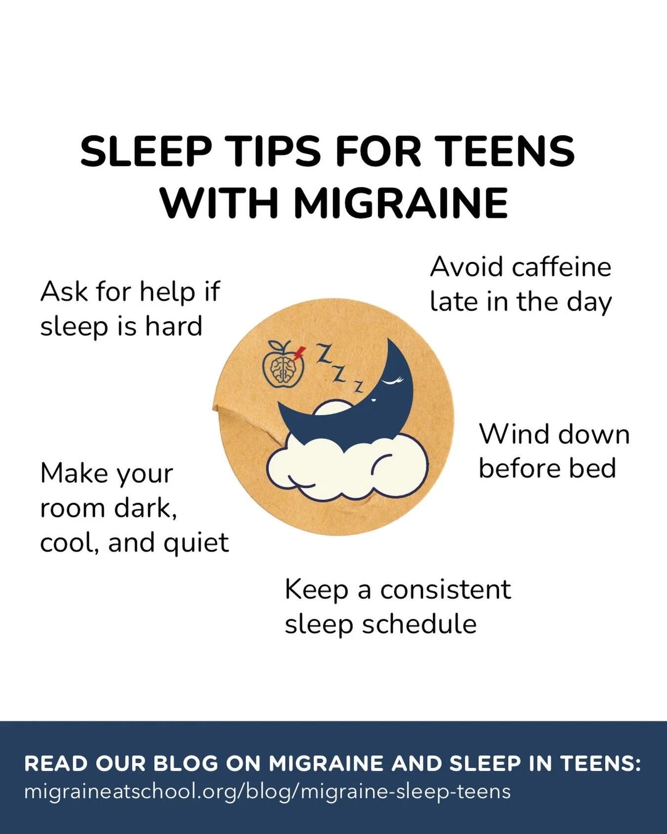 Better sleep can mean fewer migraine days for teens. 😴

If migraine attacks are happening more often, sleep may be playing a bigger role than you think. Small, realistic changes can have a real impact.

👇 Comment SLEEP to read our Migraine and Slee