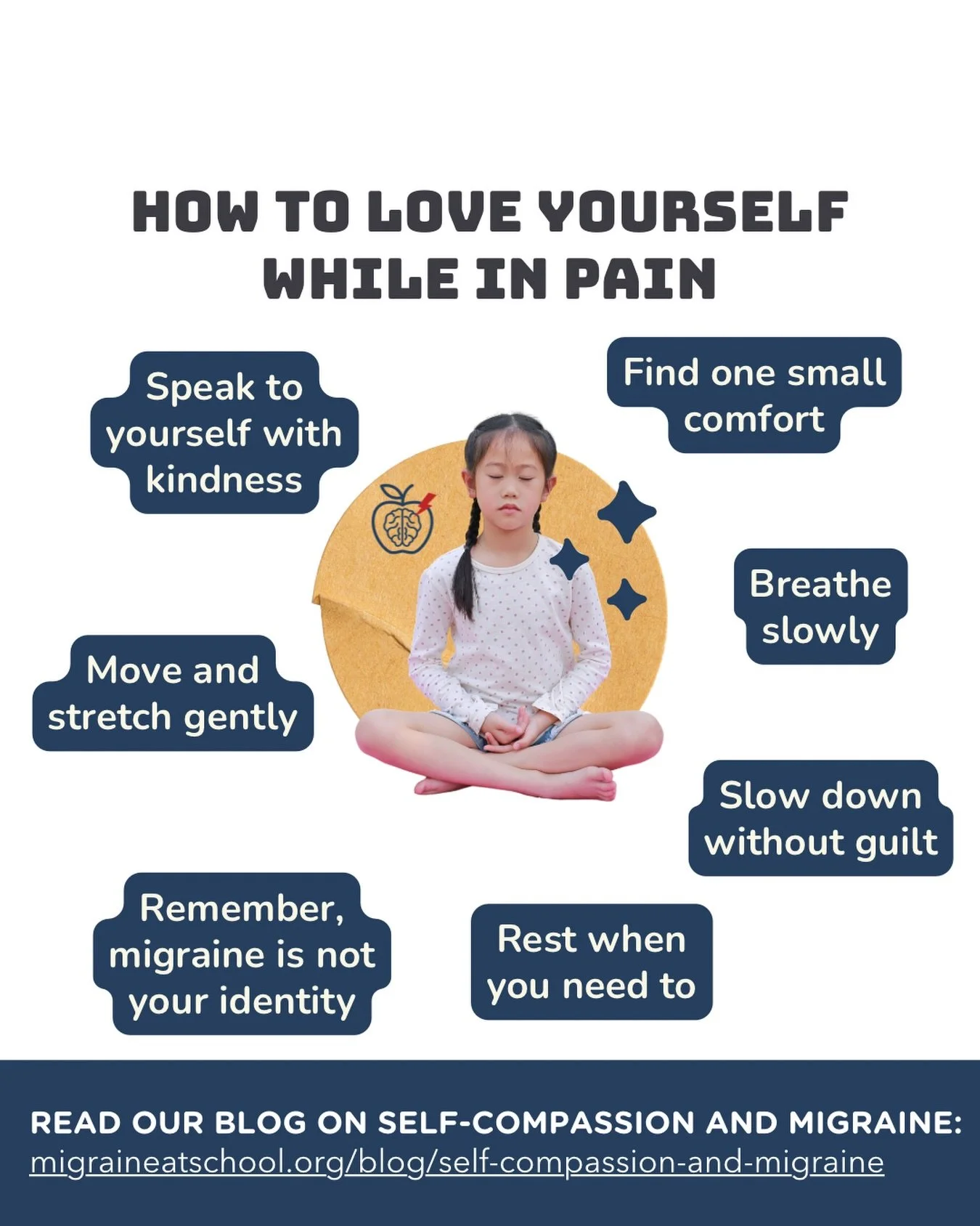 🚨NEW BLOG ALERT ‼️ It&rsquo;s tough to love yourself when you&rsquo;re in pain. Migraine can tell some pretty convincing lies: that you&rsquo;re weak, dramatic, or not doing enough. 🥹

In our NEW BLOG, we share 8 simple ways to practice self-compas