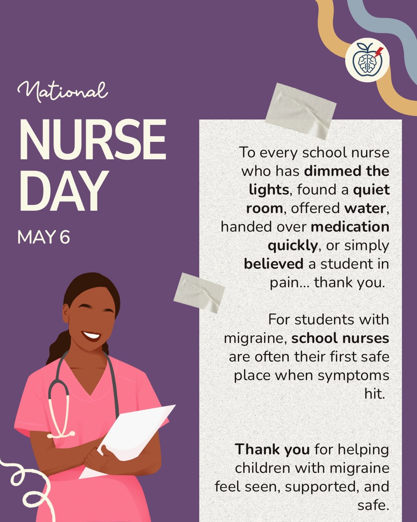 School nurses often step in during some of the most vulnerable moments: helping students access medication, accommodations, and a safe place to recover so they can return to learning when they&rsquo;re ready.

Today we&rsquo;re recognizing the nurses