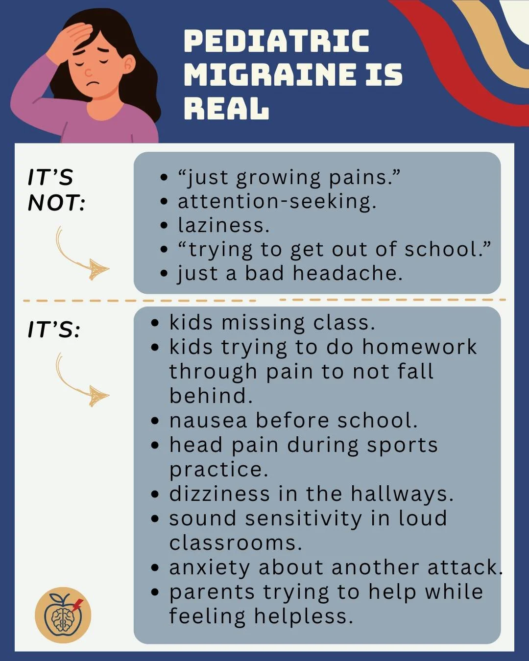 You can&rsquo;t &ldquo;see&rdquo; migraine on a child or teen, and that&rsquo;s part of the problem.

A lot of kids with migraine are still being called dramatic, lazy, anxious, or attention-seeking when they&rsquo;re actually trying to function thro