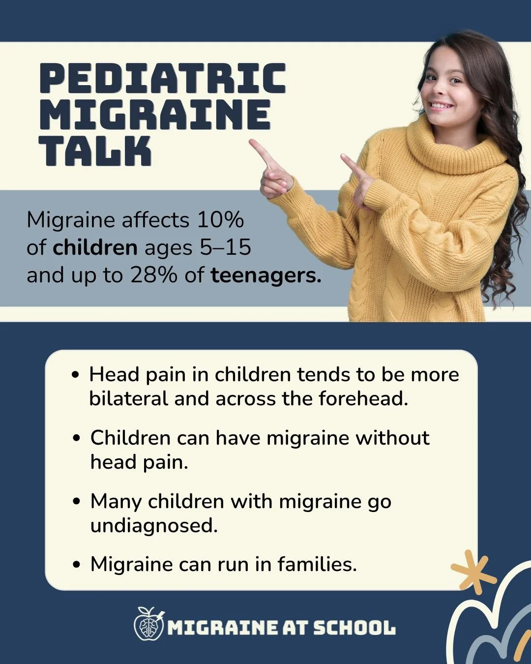 Pediatric migraine is more common than many people realize, affecting millions of children and teens in the U.S. Yet so many kids are still dismissed as being &ldquo;dramatic,&rdquo; &ldquo;stressed,&rdquo; or &ldquo;just dehydrated.&rdquo;

Children