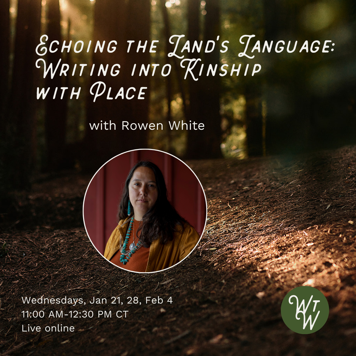 Echoing the Land's Language: Writing into Kinship with Place: A 3-Session Writing Lab Rowen White