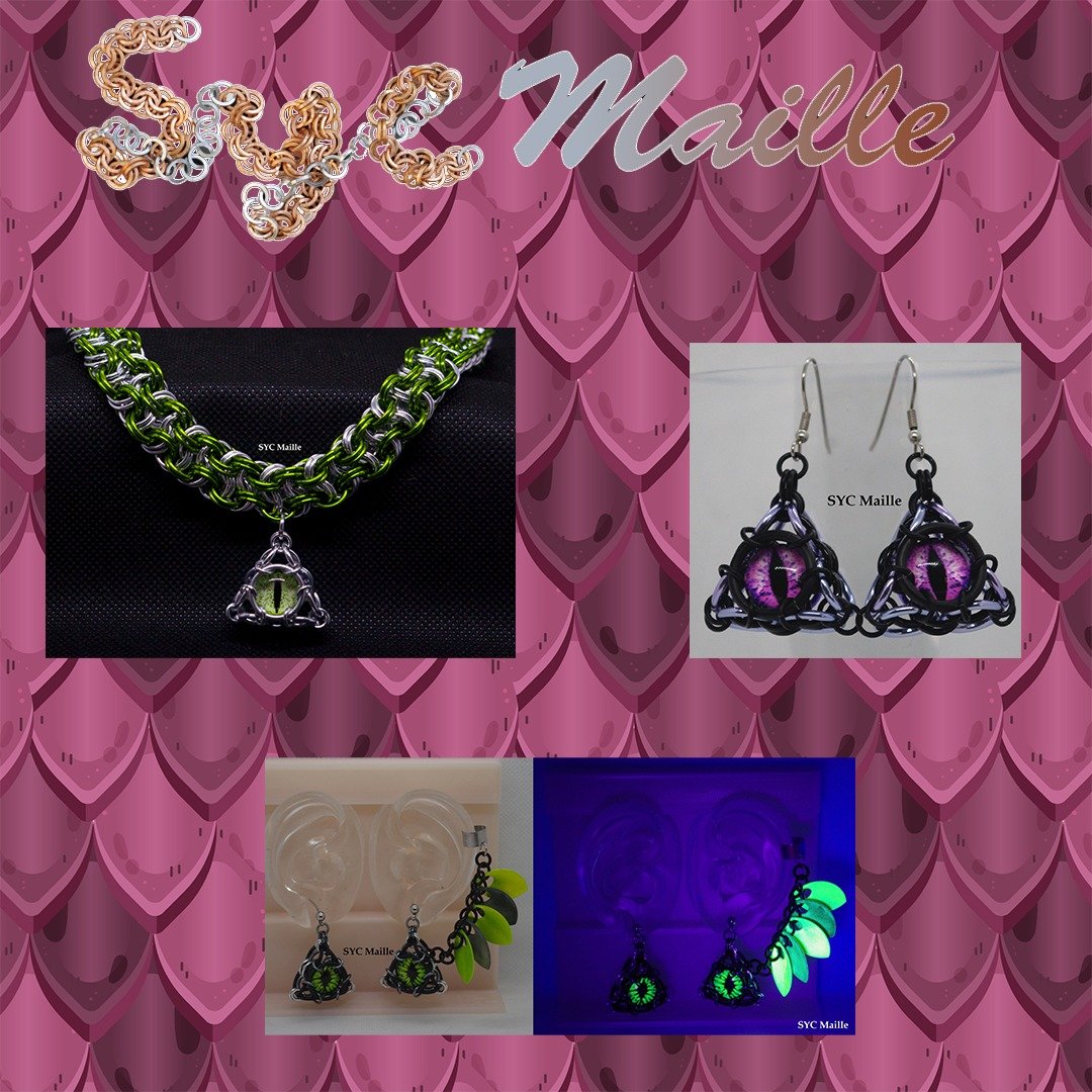 Alternative Alley 2 Vendor Spotlight #10!

Join us in welcoming newcomer Ruth with @sycmaille 

Ruth uses ancient techniques and modern materials to make chainmaille jewelry and accessories. If you are looking for some truly unique and jewelry with D