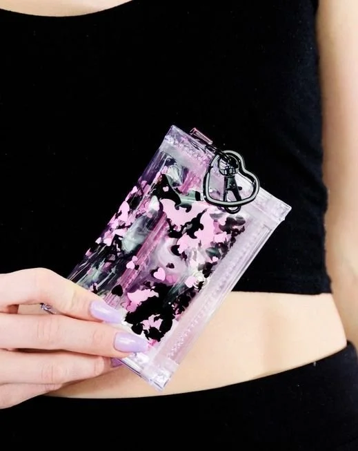 Sweetly Spooky Tiny Liquid Glitter Wallet — The Reliquary