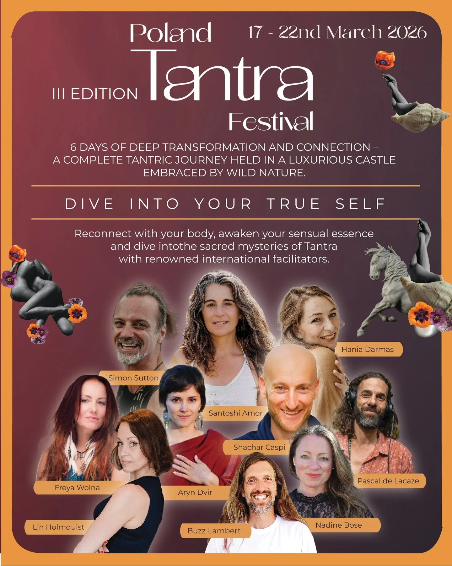 (Eng👇) Ta podr&oacute;ż zaczyna się właśnie teraz! 

Jesteśmy zaszczyceni, że tak wspaniałe osoby z r&oacute;żnych zakątk&oacute;w świata biorą udział w naszej precyzyjnie i z serca &hearts;️ przygotowanej tantrycznej ścieżce. 

Tak wiele cudownych 