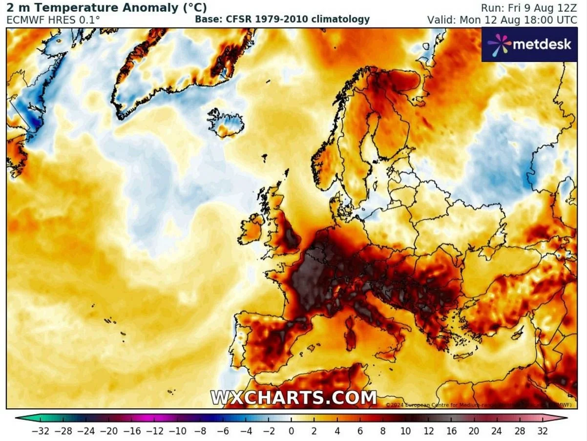 Urban heat during germany’s hottest day on record