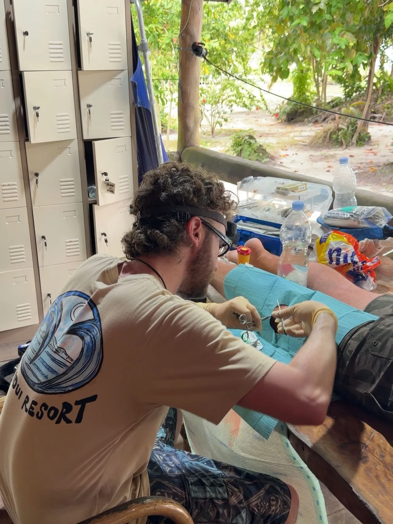 First question when inquiring about the position: &ldquo;Can you suture?&rdquo; Photog: @hunterjoness