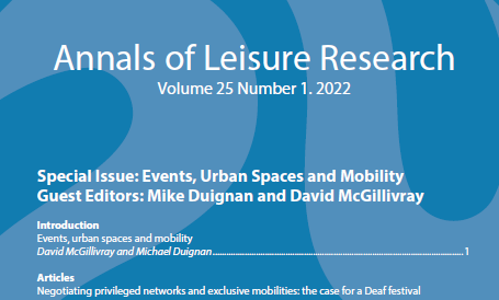 Special Issue: "Events, Urban Spaces and Mobility" (Duignan and McGillivray)