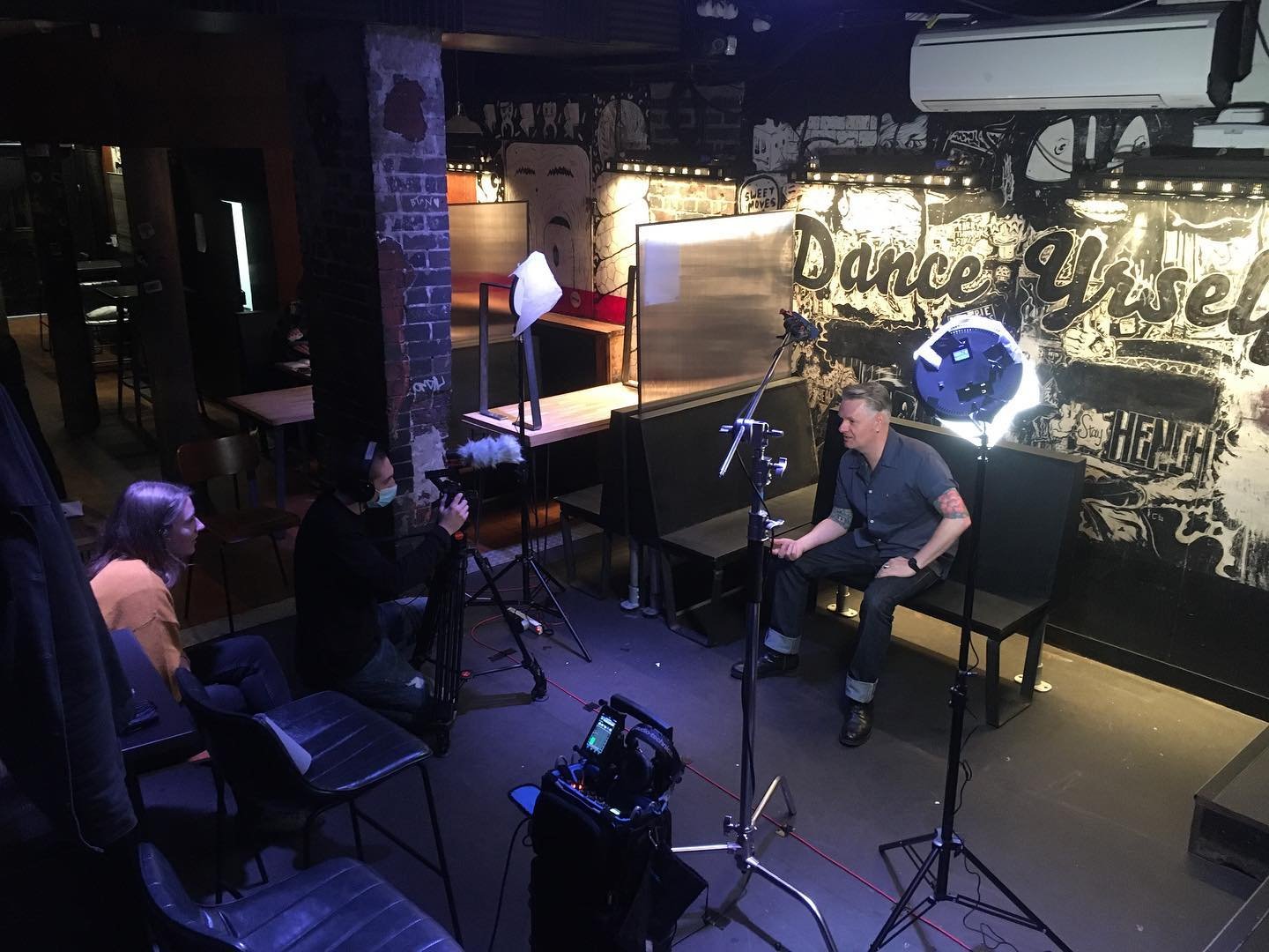 Day 4 of filming interviews for upcoming Unplugged documentary, today we were over in Edinburgh talking to Vic Galloway and Nick at Sneaky Petes, pleasure listening to Vic talking so passionately about Scotland&rsquo;s music scene and Nick giving us 