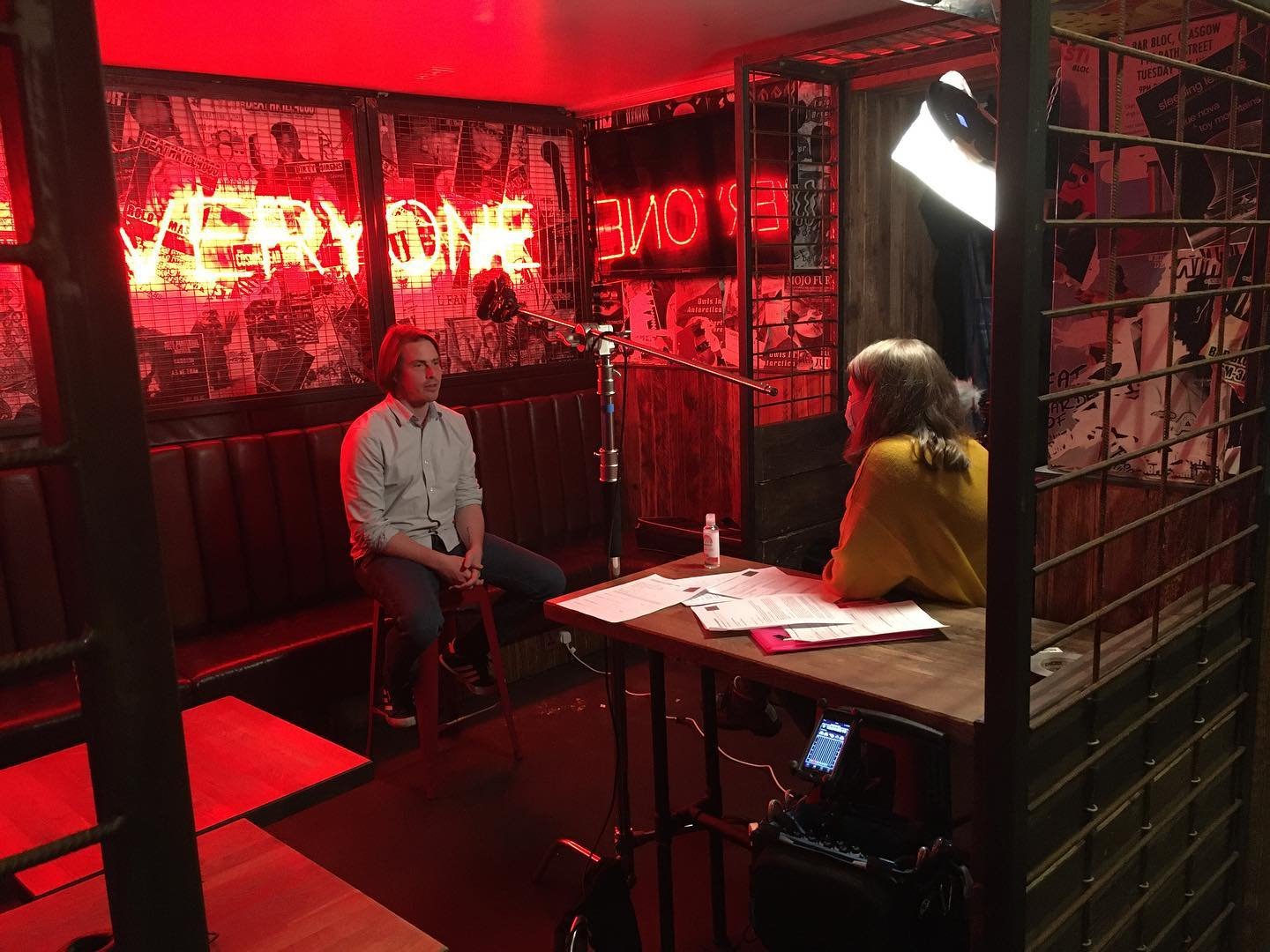 Day 2 of interviews for upcoming doc about the  current state of Glasgow&rsquo;s live music scene and what it might look like in the years to come. Today we spoke to Chris at @blocglasgow and Mark at @audioglasgow