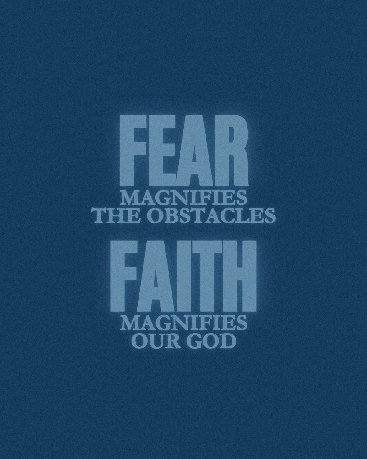 The next step can be scary, but God is already there. 

You can either stall out in fear or step out in faith and trust God who is always with you 🙌