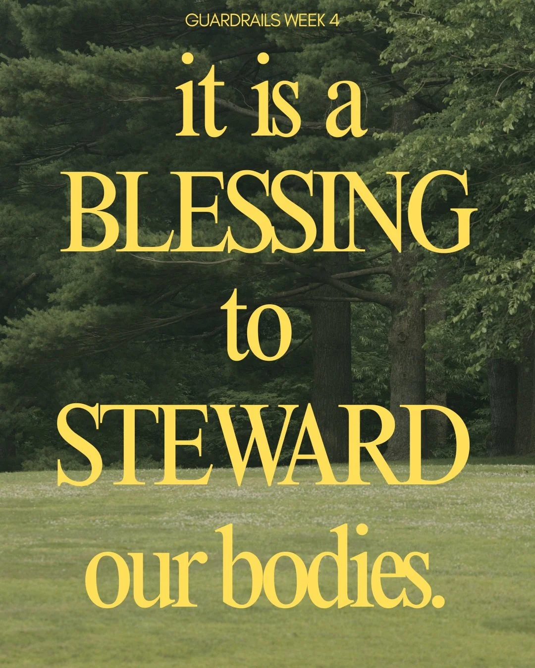 What an amazing Sunday! We had the opportunity to dive into week four of Guardrails. We are called to steward and guard our bodies well! We hope everyone has an amazing week, and can't wait for next Sunday!🕊️