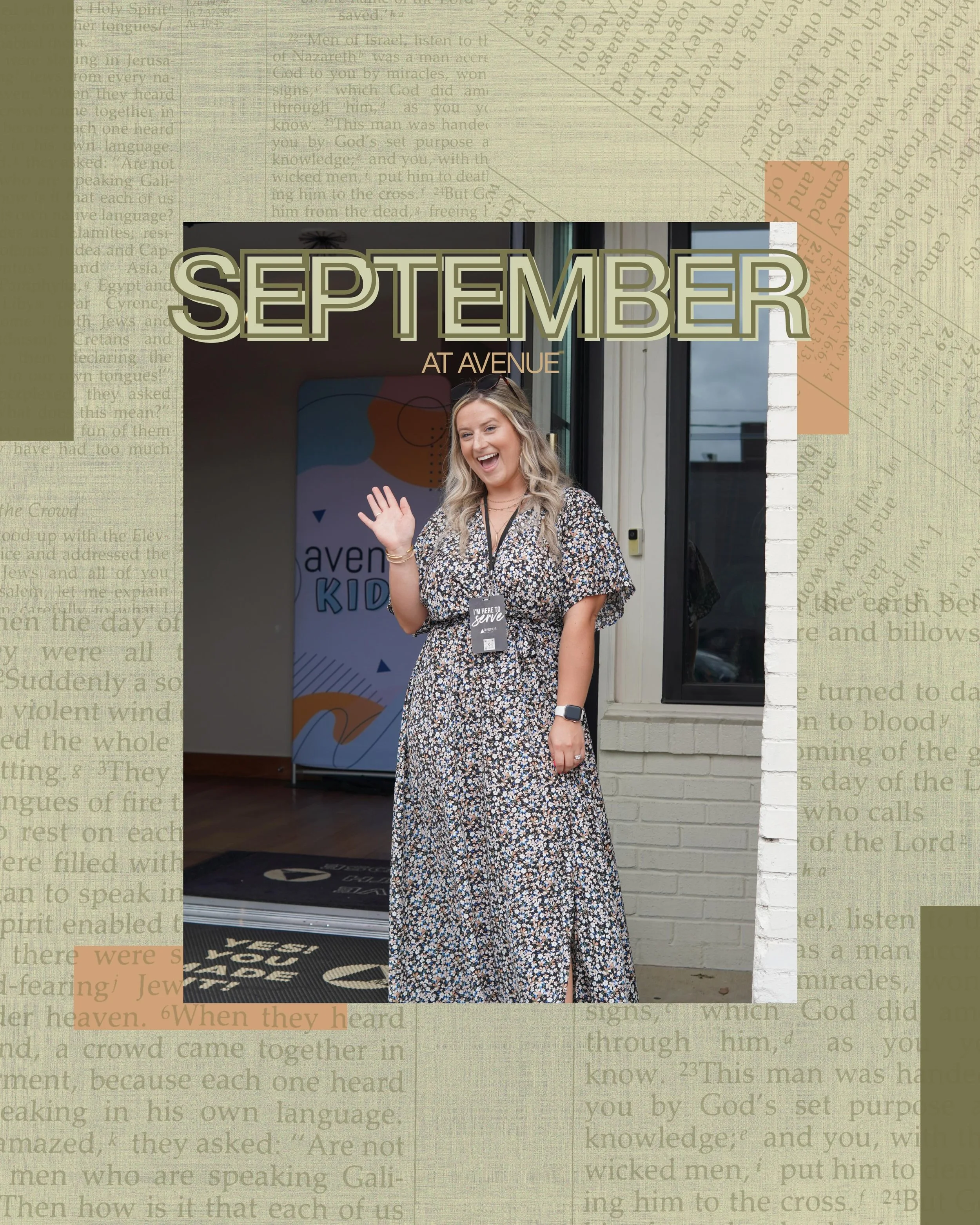 A new month, a fresh vision, and so much opportunity to get connected! Swipe to see everything we have going on this September at Avenue!!🕊️

Can&rsquo;t wait to see everyone  tomorrow at the 9+11 service! 🕊️