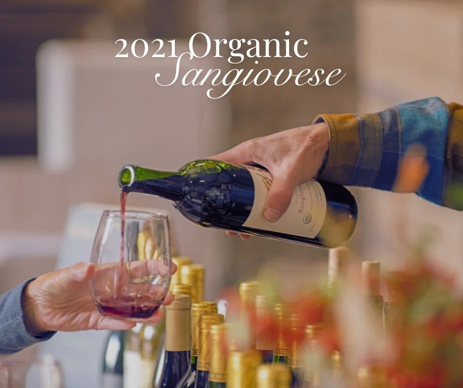 🍷 One of our most-loved wines for a reason.

Our Organic Sangiovese is grown right here on our Home Ranch, where warm days and cool nights help the vines produce beautifully balanced fruit.

The result? A medium-bodied red with vibrant fruit, gentle