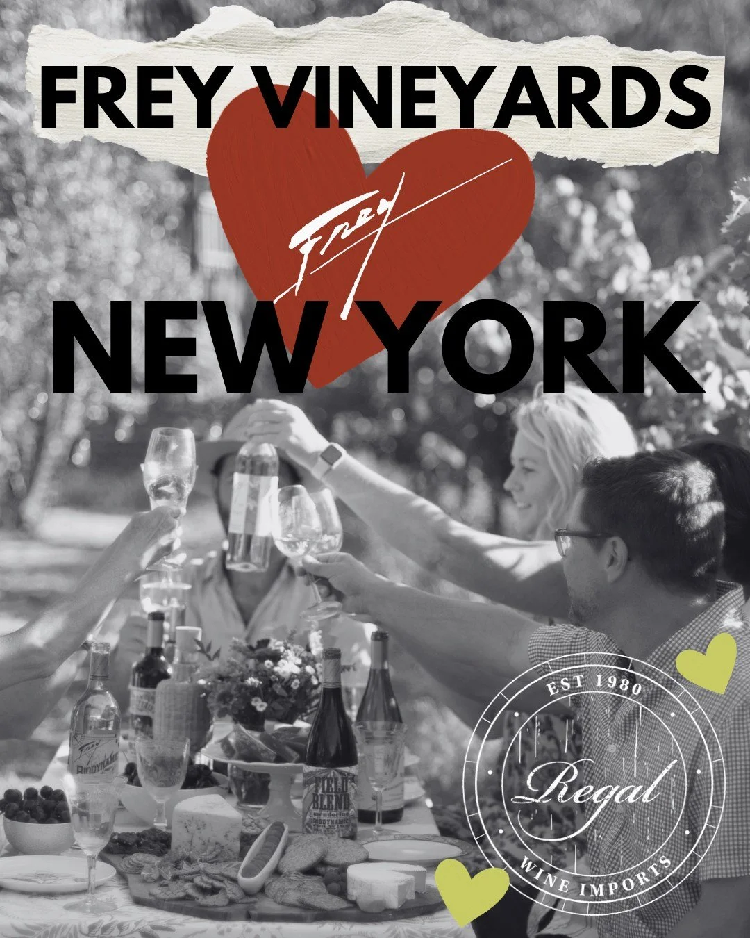 Frey Vineyards is now available through Regal Wine Imports in New York!

We&rsquo;re excited to announce that, as of August 1, Frey Vineyards is officially partnering with Regal Wine Imports for distribution throughout New York!

Frey and Regal have 