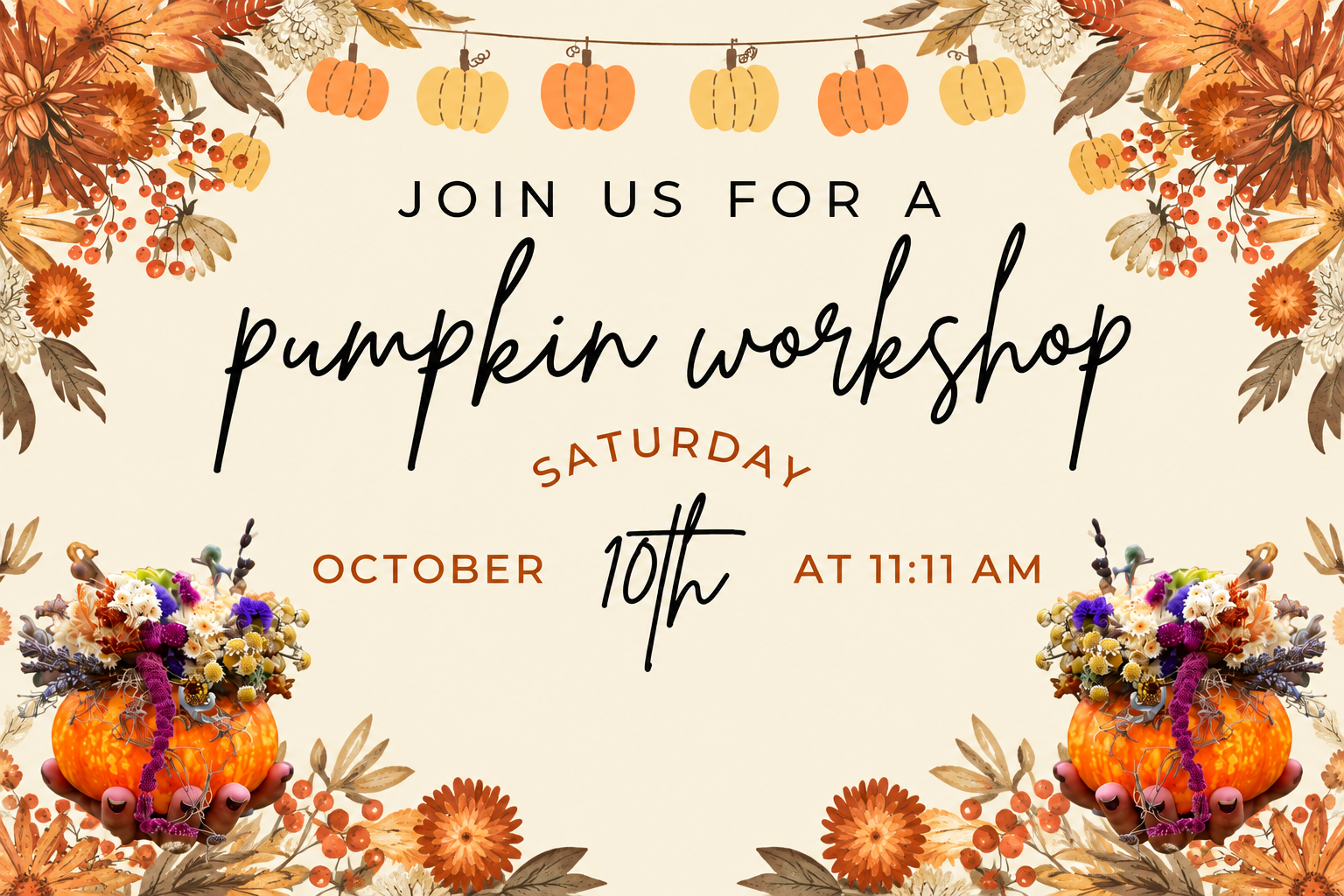 Pumpkin Workshop - Oct 10