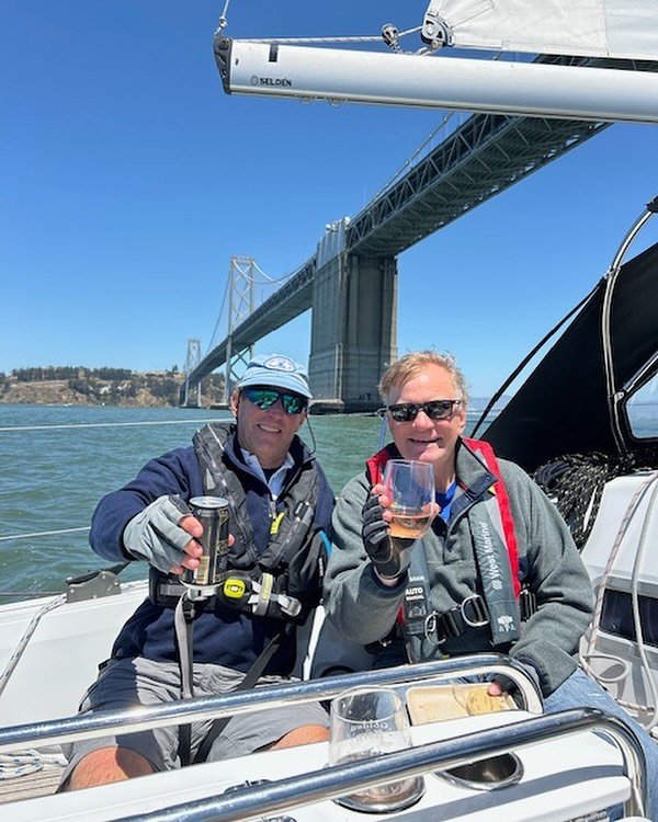 Landers Curry partners Robert Baumann architecture&hellip; Robert, and Alden holding a board meeting this afternoon out on the bay&hellip;.⛵️⛵️