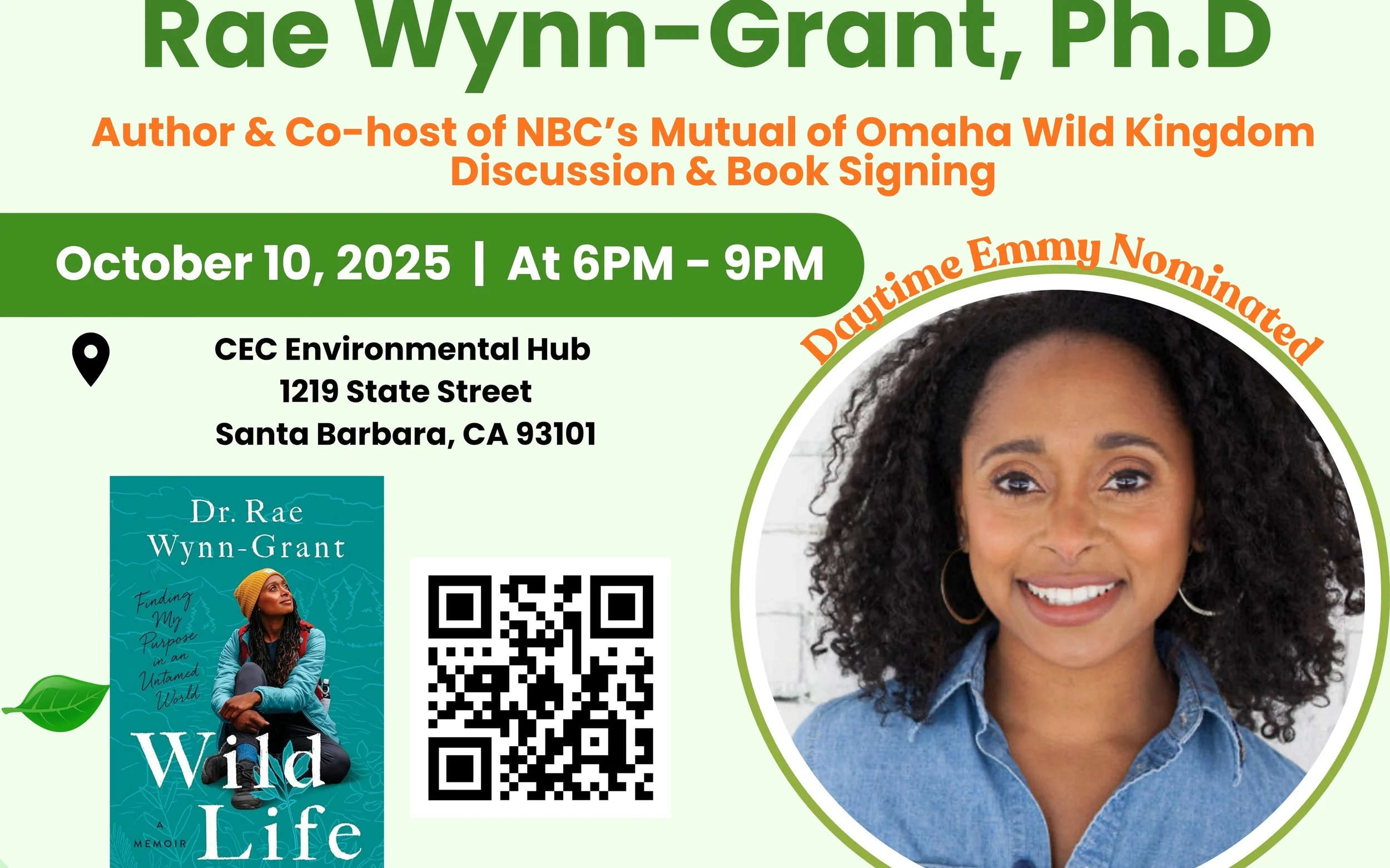 A Conversation with Dr. Rae Wynn-Grant, author of "Wild Life: Finding My Purpose in an Untamed World"
