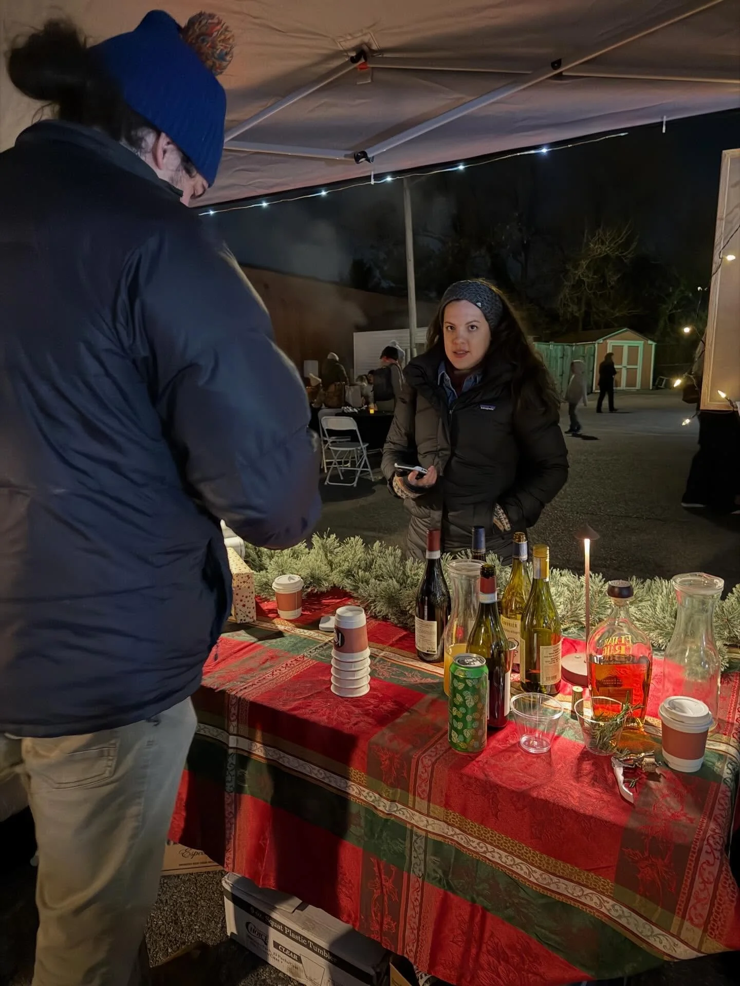 One hour left to grab a Snickerdoodle Steamer or Mulled@Wime at our Koma tent at the Co-Op! Come and get it!