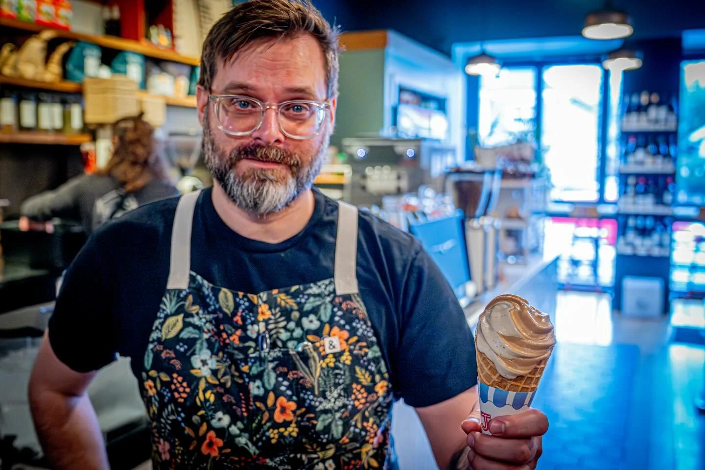 It&rsquo;s gonna be 70 degrees all weekend! Come get some ice cream! Right now it&rsquo;s VEGAN Thin Mint and Samoas! They are great separate and legendary swirled! Come get it at Koma! Swipe to see madness!