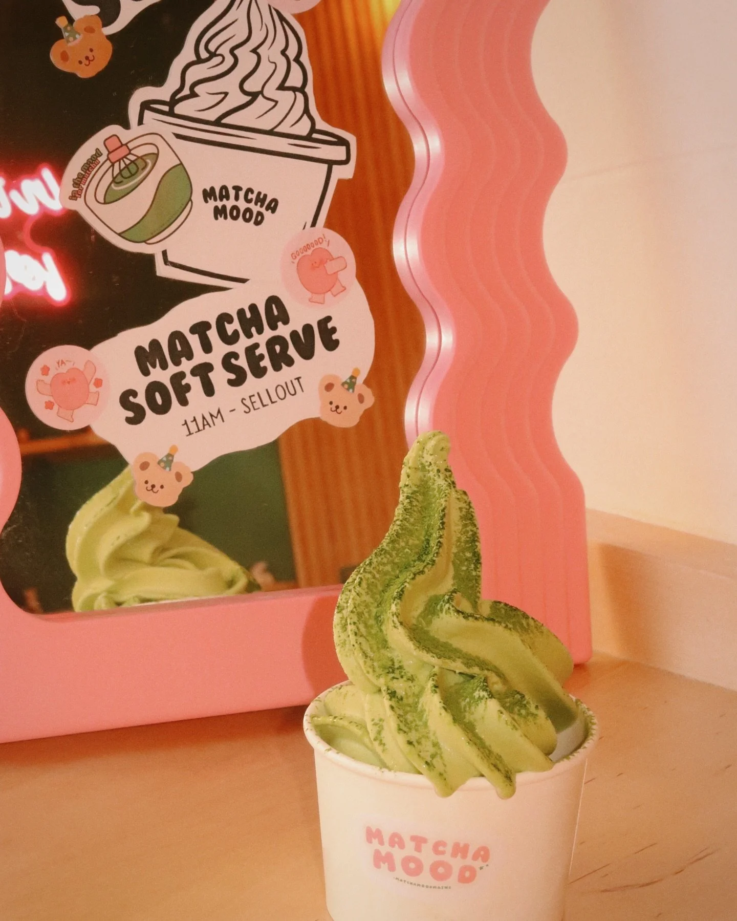 𝒔𝒐𝒇𝒕 𝒔𝒆𝒓𝒗𝒆 𝒔𝒖𝒏𝒅𝒂𝒚 ✨🍵🍦

New treat alert! 🎉🍦 Dive into our Matcha Soft Serve &ndash; creamy, dreamy, and oh-so-green! 💚 Come give it a try at 𝐦𝐚𝐭𝐜𝐡𝐚𝐦𝐨𝐨𝐝 🍵🍵