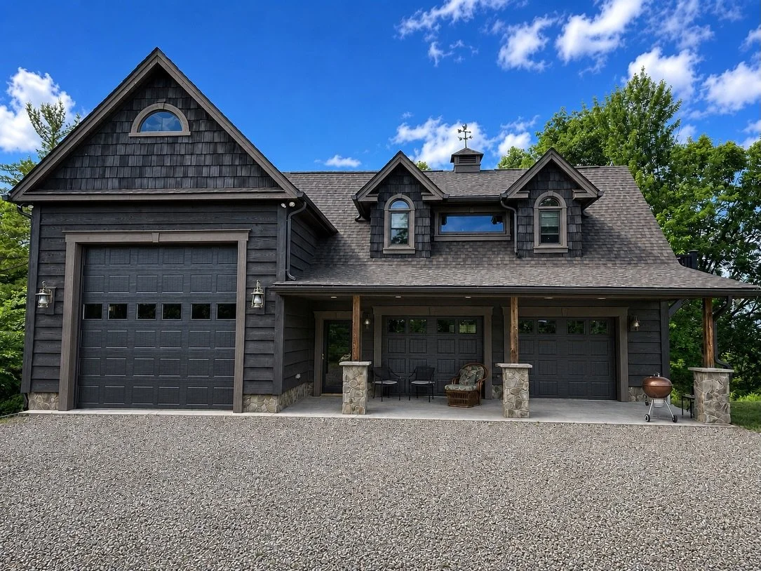 Another successful exterior color consultation - see link in bio to schedule yours #interiordesigner #logcabin #mountainhome #exteriorpaint #remodel