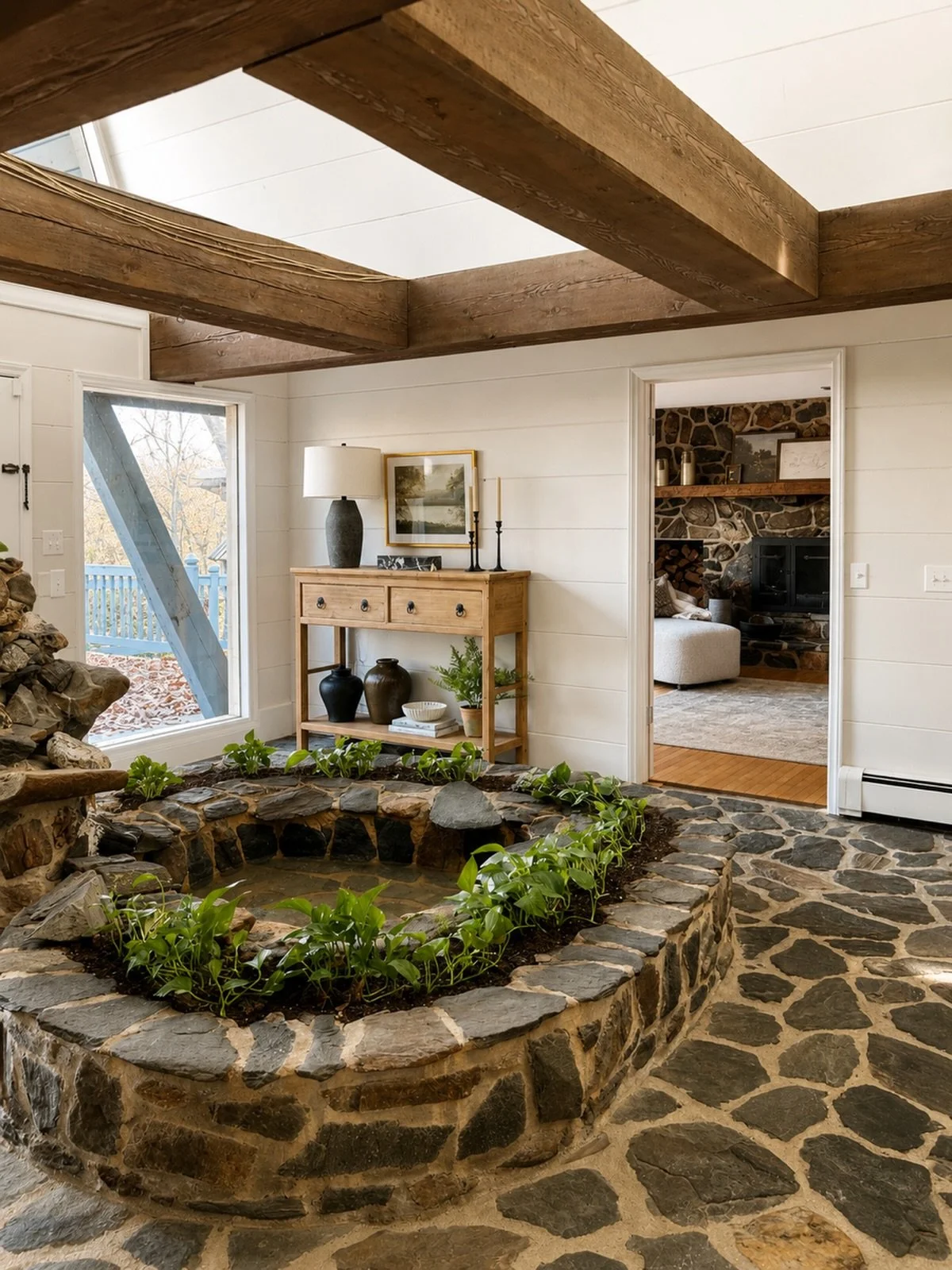 My goal for this home was to stay true to the character. Perfect blend of organic and modern. #interiordesign #interdesigner #mountainhome #organicmodern #homeremodel