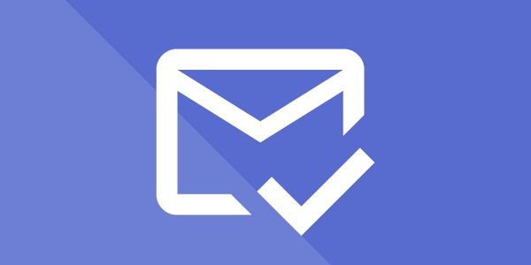 Email icon with check mark.