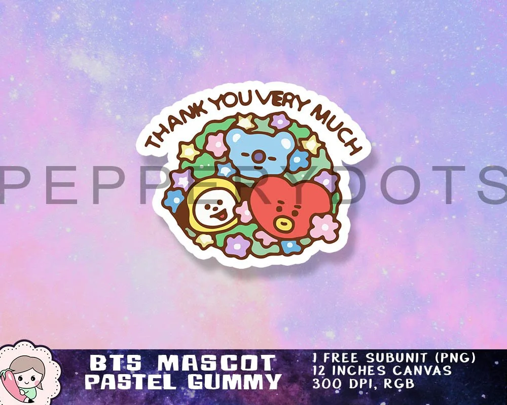 BTS Sticker Printables, BTS Digital Sticker Bundle PNG, BTS Cute Art, BTS Digital Download, BTS Clipart, Cute Bangtan Design. Print on items such as tickers, shirts, tumblers, gifts and more