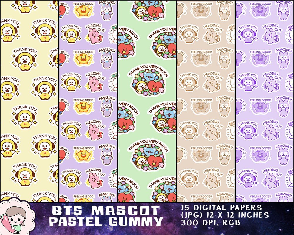 BTS Sticker Printables, BTS Digital Sticker Bundle PNG, BTS Cute Art, BTS Digital Download, BTS Clipart, Cute Bangtan Design. Print on items such as tickers, shirts, tumblers, gifts and more