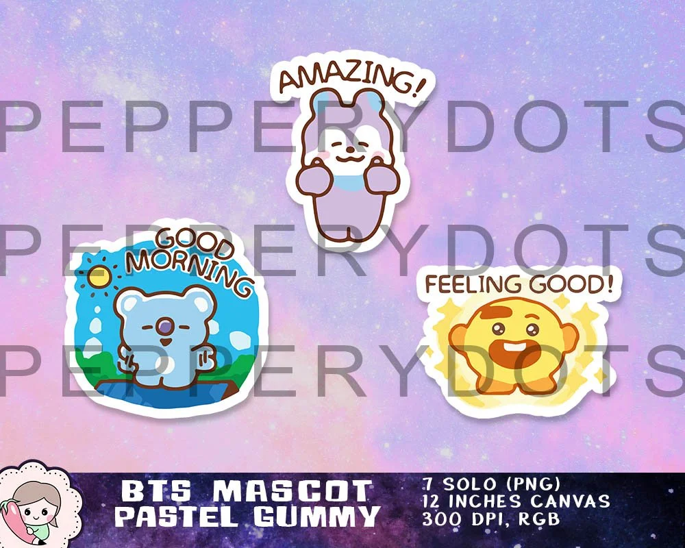BTS Sticker Printables, BTS Digital Sticker Bundle PNG, BTS Cute Art, BTS Digital Download, BTS Clipart, Cute Bangtan Design. Print on items such as tickers, shirts, tumblers, gifts and more