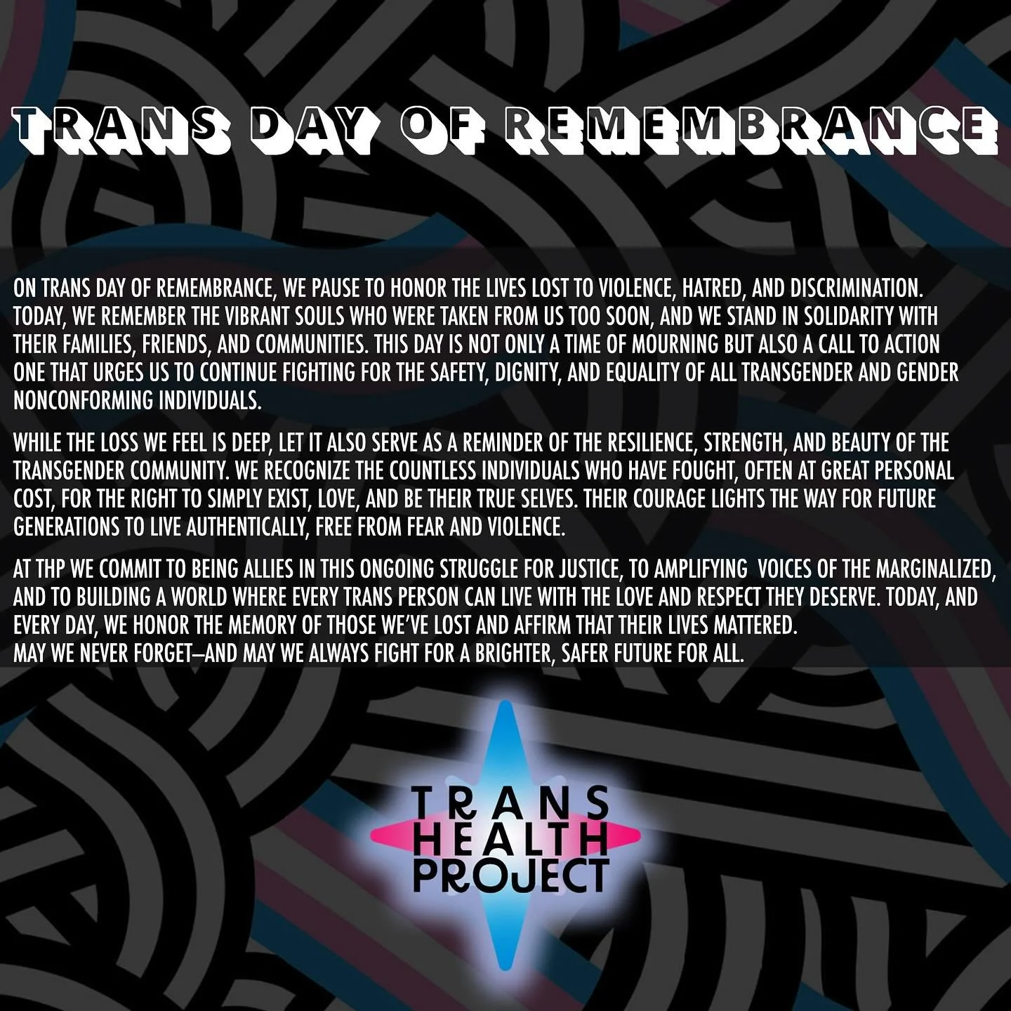 Happy Trans Day of Remembrance