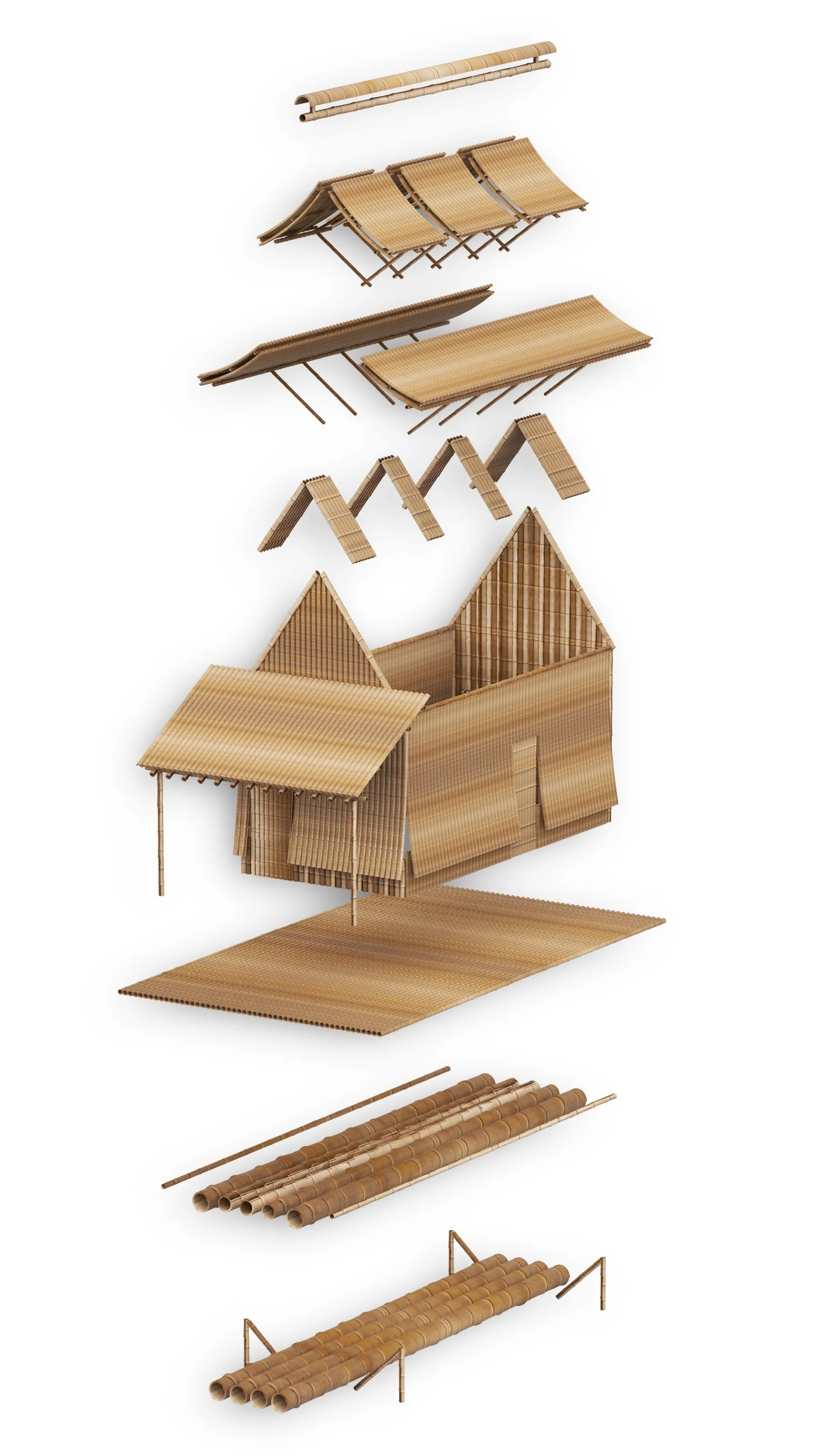 Exploded view - Housing module