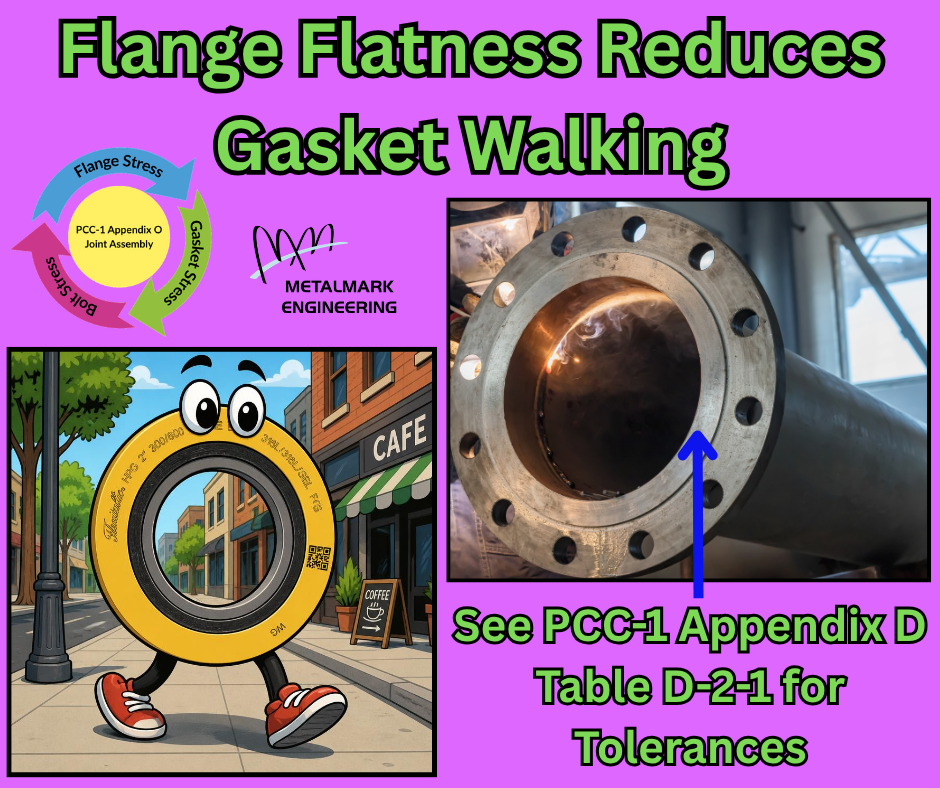 ASME PCC-1 Appendix O Table D-2-1 Flange Flatness Helps Reduce Leaks from Gasket Walking