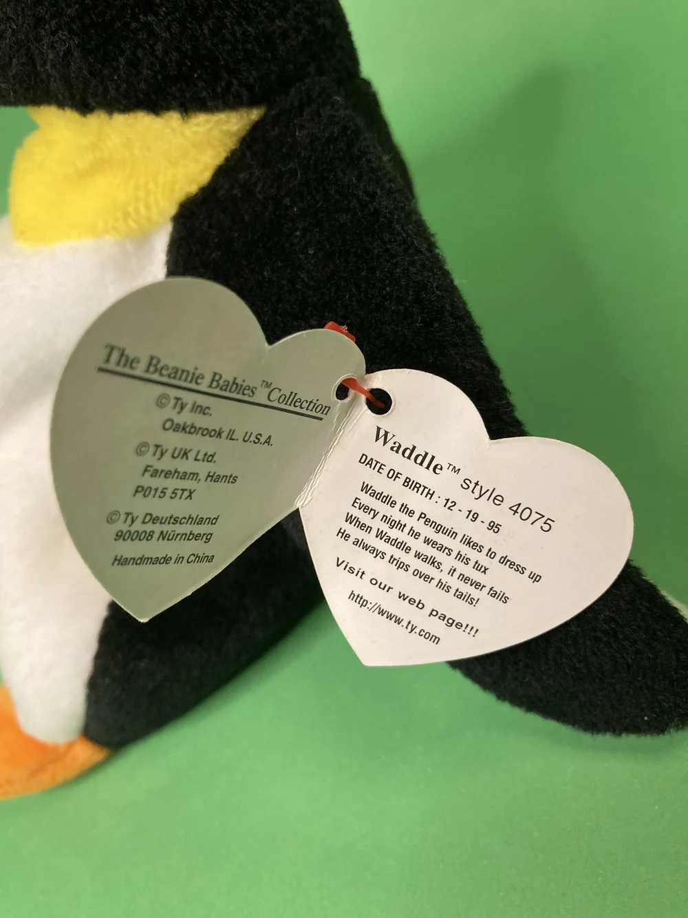 Waddle Beanie Baby Value WADDLE The Penguin — Used Beanie