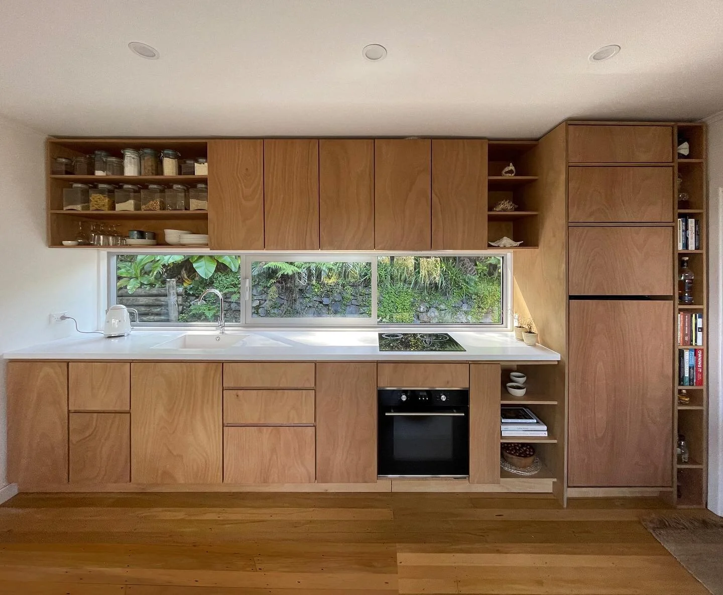 New Kitchen complete. 
Swipe across to see the concept design and original house. 
The existing door and window were replaced with a long slider window to maximise the north facing sunshine🌞 

LX Architecture offers design services for new builds as